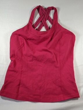Lululemon Enhearten Tank Medium Support - Berry Rumble - Size 8
